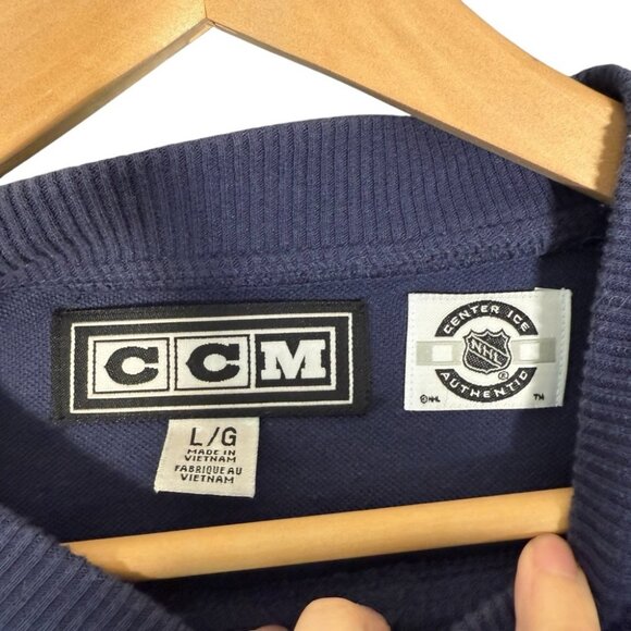 NHL Toronto Maple Leafs Blue Sweatshirt Heavyweight Crewneck Spell out Hockey - Picture 4 of 10